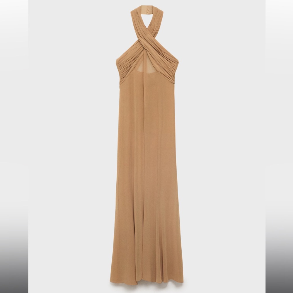 Mango Supriya Lele Long Semi Transparent Dress - Picture 4 of 5
